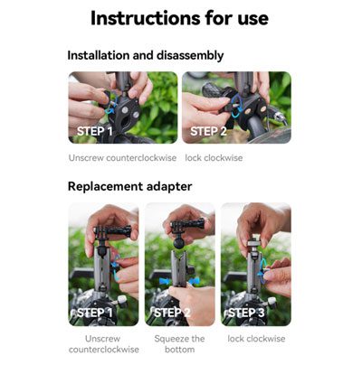 پایه نگهدارنده دوربین های ورزشی تلسین Telesin Universal Tube Clamp