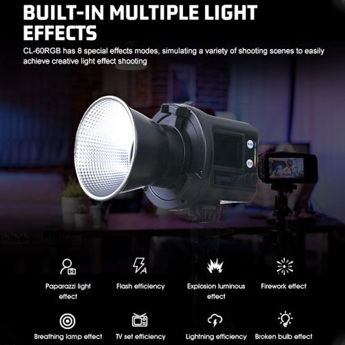 نور ویدیویی وای جی بی Yjbei CL60 RGB COB Video Light