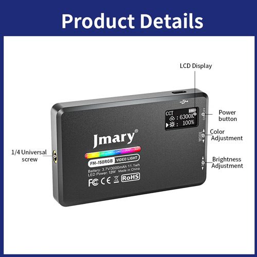 نور ثابت جیماری Jmary FM-150RGB Light