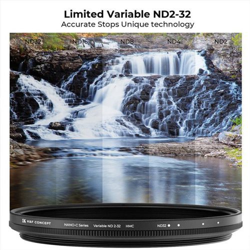 فیلتر ان دی متغیر کی اند اف K&F C Variable ND 2-32 72mm
