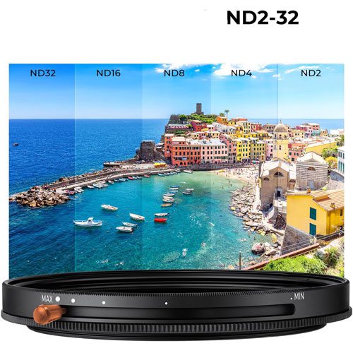 فیلتر ان دی متغیر و پولاریزه کی اند اف K&F C Variable ND 2-32 + CPL 67mm