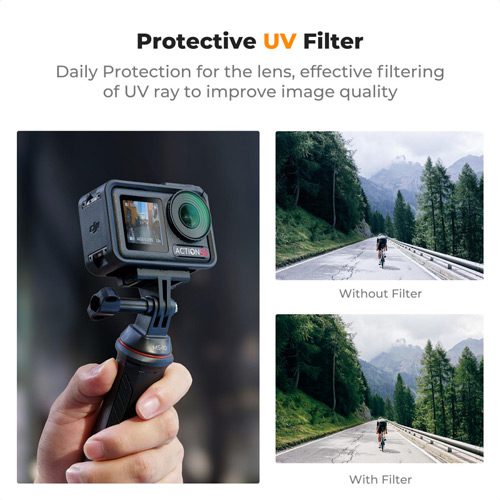 فیلتر یووی اسمو اکشن کی اند اف K&F DJI Osmo Action 5 Pro & Osmo Action 4 UV Lens