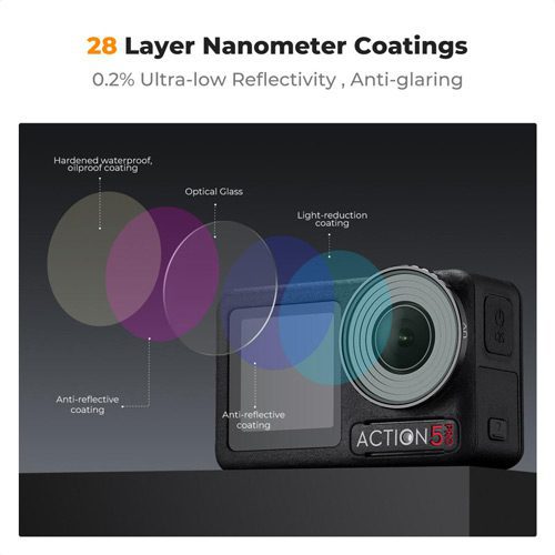 فیلتر یووی اسمو اکشن کی اند اف K&F DJI Osmo Action 5 Pro & Osmo Action 4 UV Lens