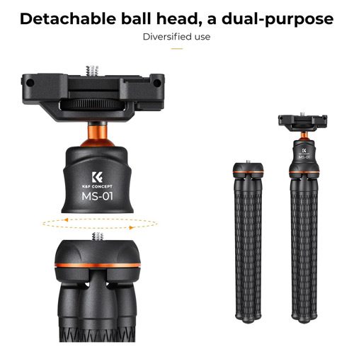 پایه منعطف کی اند اف K&F MS-01 Flexible Tripod