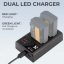شارژر دوتایی سونی کی اند اف K&F NP-FZ100 Battery Charger
