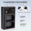 شارژر دوتایی سونی کی اند اف K&F NP-FZ100 Battery Charger