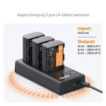 شارژر سه تایی سونی کی اند اف K&F NP-FZ100 Battery Charger Triple