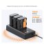 شارژر سه تایی سونی کی اند اف K&F NP-FZ100 Battery Charger Triple