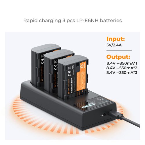 شارژر سه تایی سونی کی اند اف K&F NP-FZ100 Battery Charger Triple