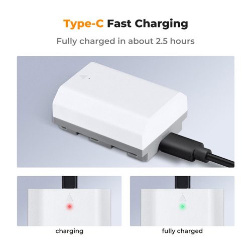 باتری سونی کی اند اف K&F Sony FZ100 Battery 2600mAH USB-C