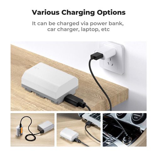باتری سونی کی اند اف K&F Sony FZ100 Battery 2600mAH USB-C