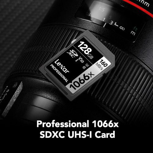 کارت حافظه لکسار Lexar 128GB Professional 160MB/s 1066x UHS-I SDXC