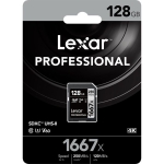 کارت حافظه لکسار Lexar 128GB Professional 250MB/s 1667x UHS-II SDXC