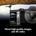 کارت حافظه لکسار Lexar 256GB Professional 250MB/s 1667x UHS-II SDXC