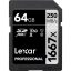 کارت حافظه لکسار Lexar 64GB Professional 250MB/s 1667x UHS-II SDXC