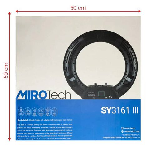 رینگ لایت میروتک به همراه پایه MiroTech SY-3161 III Ring Light Kit