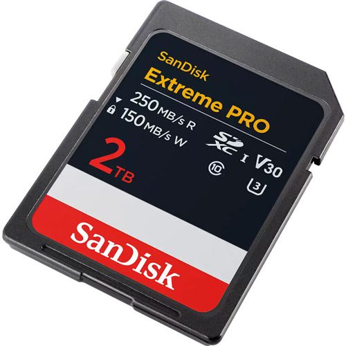 کارت حافظه سندیسک SanDisk 2TB Extreme PRO 250MB/s UHS-I SDXC
