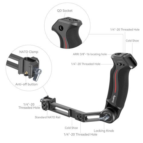 هندگریپ گیمبال دی جی آی اسمالریگ Smallrig Sling Handle for DJI RS