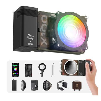 نور ثابت ژیون Zhiyun MOLUS X100 RGB Pocket Light Pro Kit
