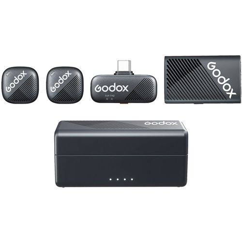 میکروفون دو کاربر گودکس Godox Cube-C Combo Kit 2 for Cameras and Mobile