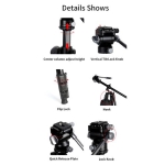 سه پایه عکاسی جیماری Jmary KS355+HG60 Tripod