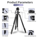 سه پایه عکاسی جیماری Jmary KS355+HG60 Tripod