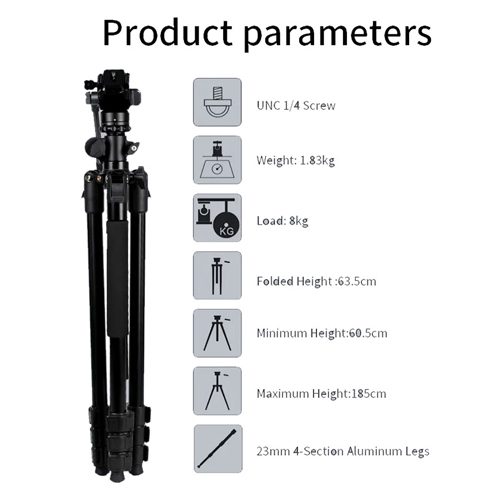 سه پایه عکاسی جیماری Jmary KS355+HG60 Tripod