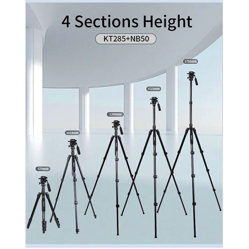 سه پایه فیلمبرداری جیماری Jmary KT-285+NB50 Video Tripod