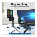 میکروفون رومیزی جیماری Jmary MC-PW13 USB-C/USB-A Microphone