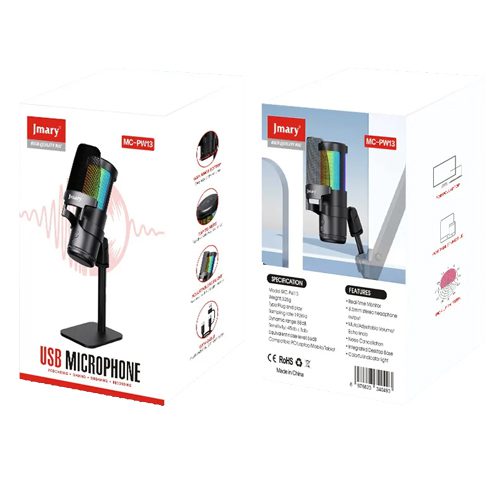 میکروفون رومیزی جیماری Jmary MC-PW13 USB-C/USB-A Microphone