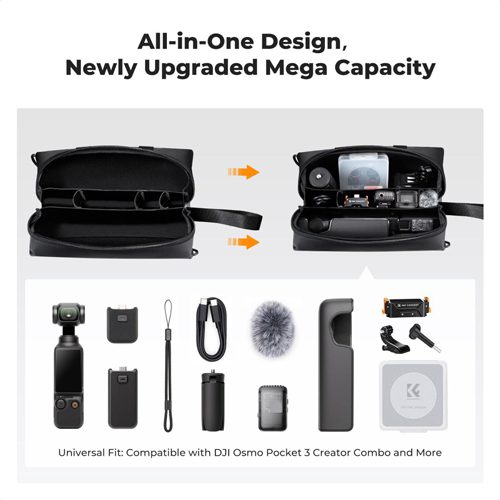 کیف اسمو پاکت کی اند اف K&F 13.200 Bag for DJI Osmo Pocket 3