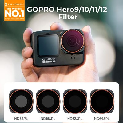 کیت فیلتر ان دی گوپرو کی اند اف K&F SKU.1954 ND/PL Filter Kit for GoPro