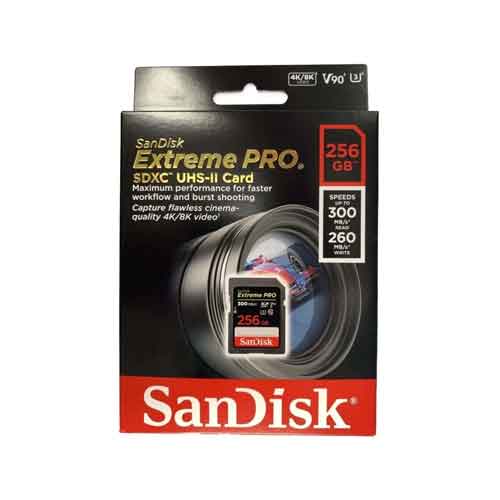 کارت حافظه سندیسک SanDisk 256GB Extreme PRO 300MB/s UHS-II