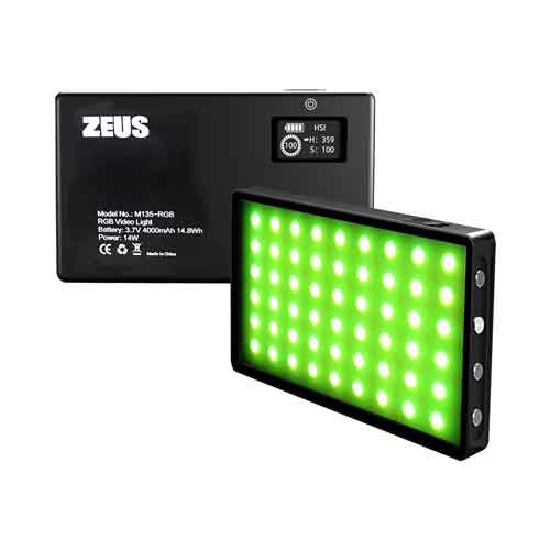 نور ویدیویی زئوس Zeus MRT135 RGB Light
