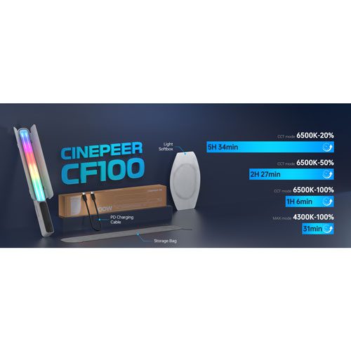 باتوم لایت ژیون Zhiyun Cinepeer CF100 Tube Light