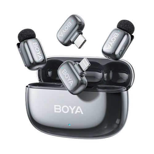 میکروفون بی سیم دو کاربر بویا مدل Boya mini 2-01 Type-C/Lightning