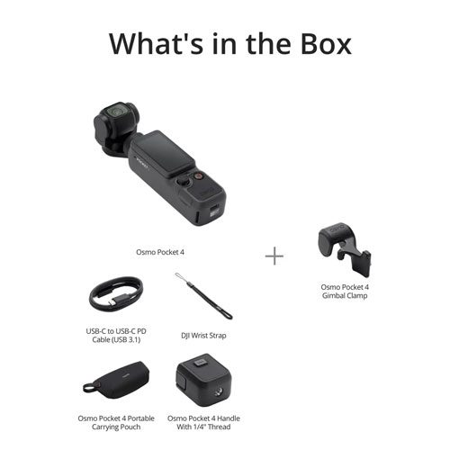دوربین فیلمبرداری دی جی آی DJI Osmo Pocket 4 Standard Combo
