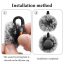 فوم خزدار میکروفون هالی لند Hollyland Furry Windscreen for LARK M2S