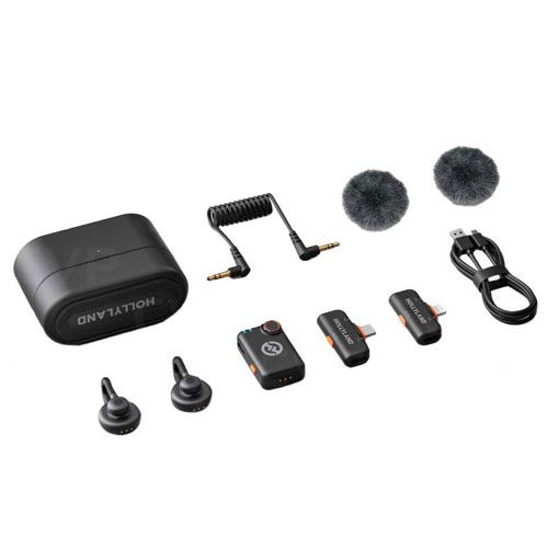 میکروفون یقه ای بی سیم هالی لند Hollyland Lark M2S Mini 2-Person Ultimate Combo