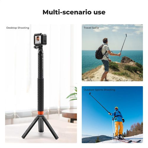 مونوپاد دوربین ورزشی کی اند اف K&F Invisible Carbon Monopod MS-22