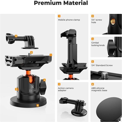 نگهدارنده مغناطیسی کی اند اف K&F KF31.156 Magnetic Camera Mount