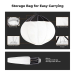 سافت باکس لنترن کی اند اف K&F Softbox Lantern 65Cm
