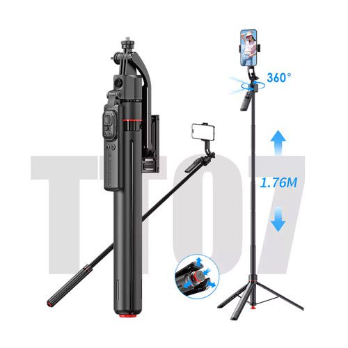 سه پایه موبایل همه کاره آراروکس Ararox TT07 Tripod Selfie Stick