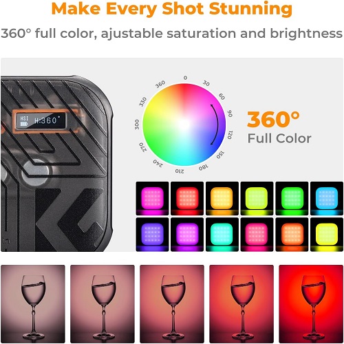 نور جیبی کی اند اف K&F Concept 34.036 RGB Video Light