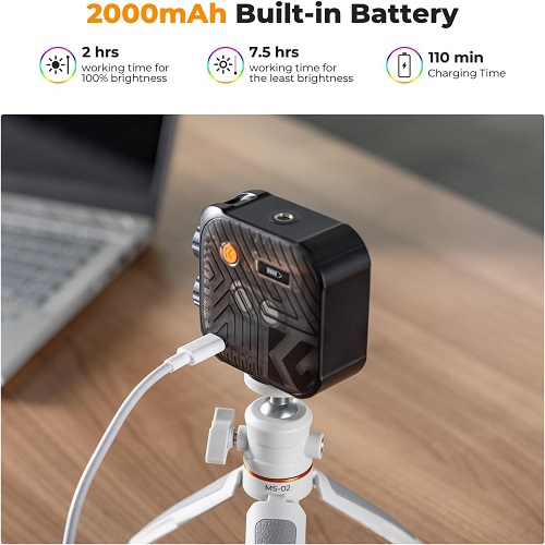 نور جیبی کی اند اف K&F Concept 34.036 RGB Video Light