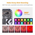 نور جیبی کی اند اف K&F Concept 34.036V2 RGB Video Light