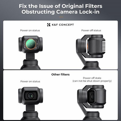 فیلتر پولاریزه اسمو پاکت 3 کی اند اف K&F Concept CPL Filter DJI Osmo Pocket 3
