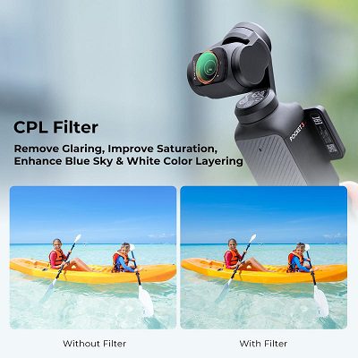 فیلتر پولاریزه اسمو پاکت 3 کی اند اف K&F Concept CPL Filter DJI Osmo Pocket 3