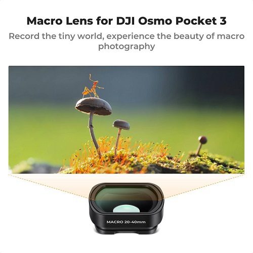 فیلتر مغناطیسی ماکرو اسمو پاکت کی اند اف K&F Concept DJI Osmo Pocket 3/4 20-40mm Macro Close Up