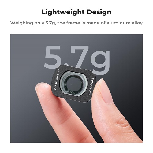 فیلتر مغناطیسی واید اسمو پاکت کی اند اف K&F Concept DJI Osmo Pocket 3/4 Wide Angle Filter